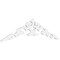 Ekena Millwork Pitch Kendall Architectural Grade PVC Gable Pediment, 60"W x 15"H x 1"P (6/12) GPP060X015X100KEN - alternate 1
